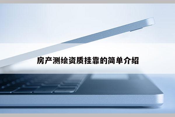 房產(chǎn)測(cè)繪資質(zhì)掛靠的簡單介紹