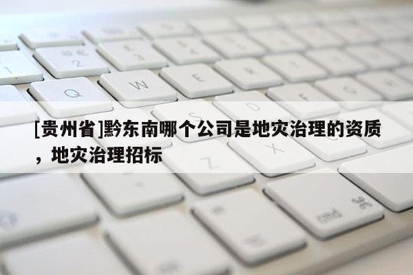 [貴州省]黔東南哪個(gè)公司是地災(zāi)治理的資質(zhì)，地災(zāi)治理招標(biāo)